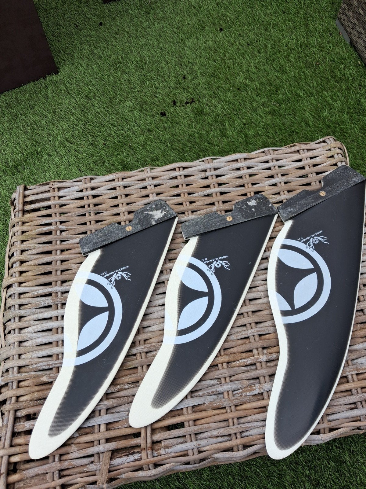Unifiber weed slasher zgan. 27 cm en 2x 23 cm, Watersport en Boten, Windsurfen, Overige typen, Ophalen of Verzenden, Zo goed als nieuw