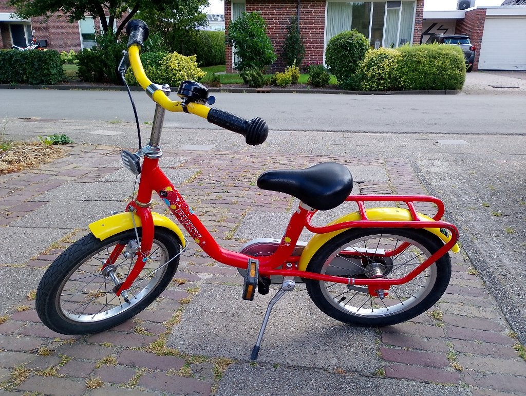 Hele nette 16 inch rode puky fiets, Ophalen, Terugtraprem, 16 tot 20 inch, Puky