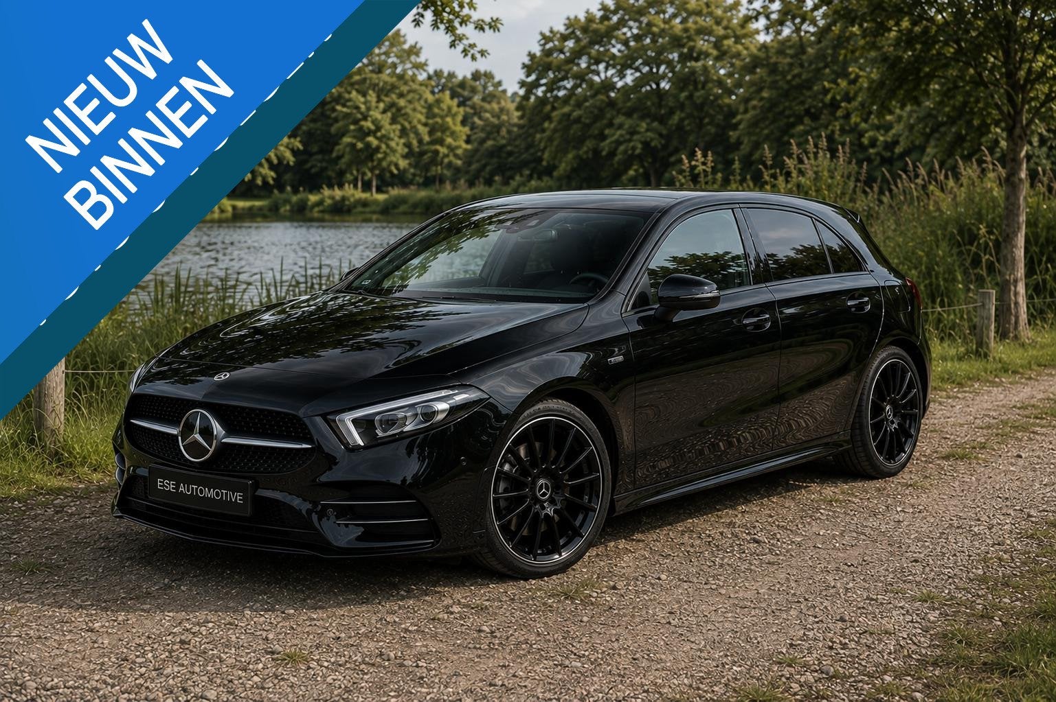 Mercedes-Benz A-klasse 250 e AMG Line | Burmester | Panorama, Auto's, Automatische klimaatregeling, Gebruikt, Euro 6, 4 cilinders