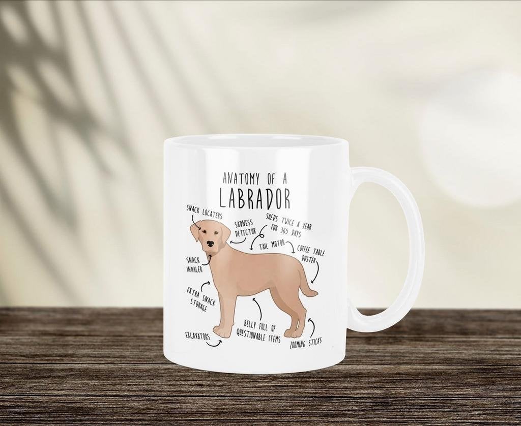 Labrador Anatomy mok, Verzenden, Nieuw, Overige stijlen, Kop(pen) en/of Schotel(s)