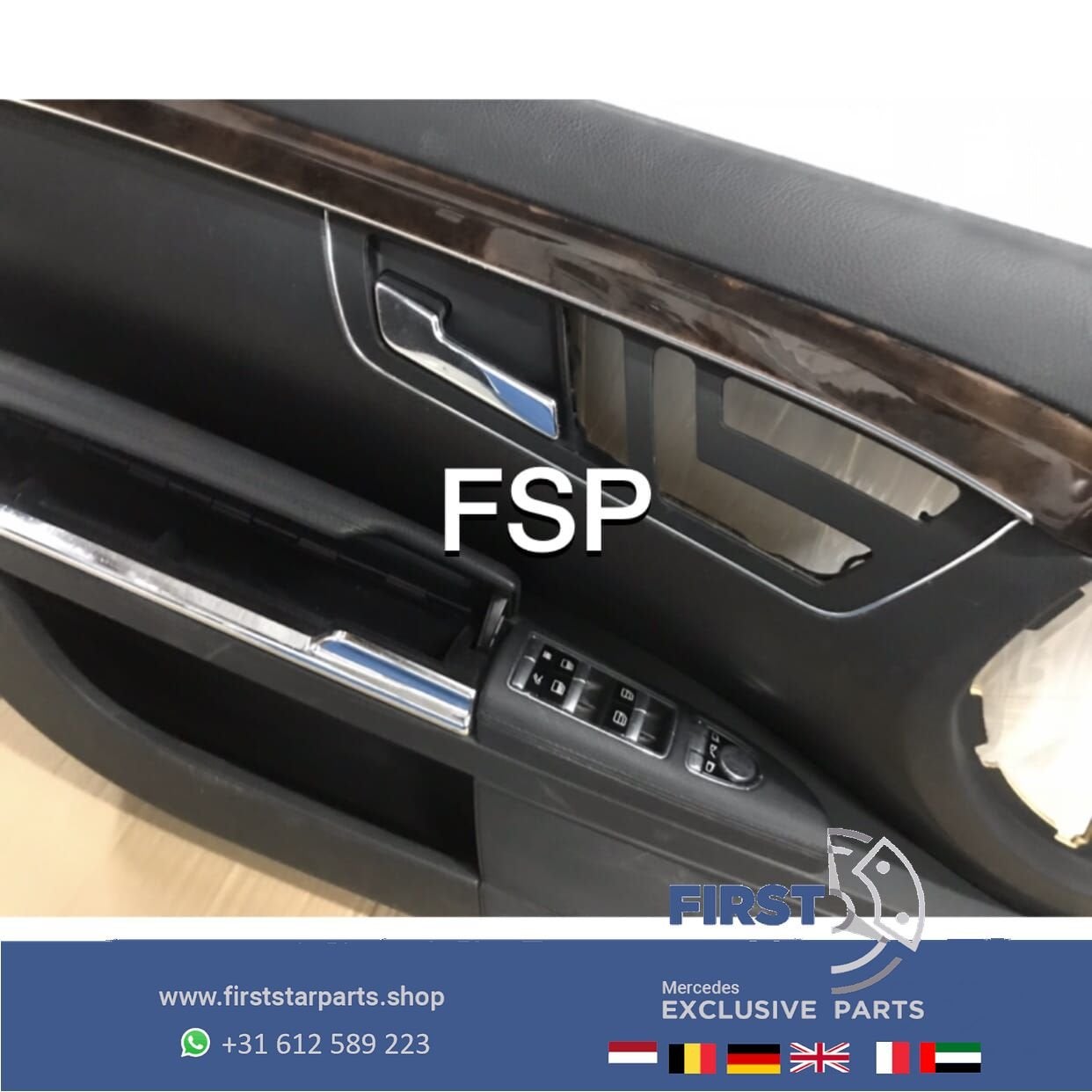 W221 DEURPANEEL SET Mercedes S KLASSE LRVA 4X DEURKAART LINK, Gebruikt, -, Ophalen of Verzenden, -