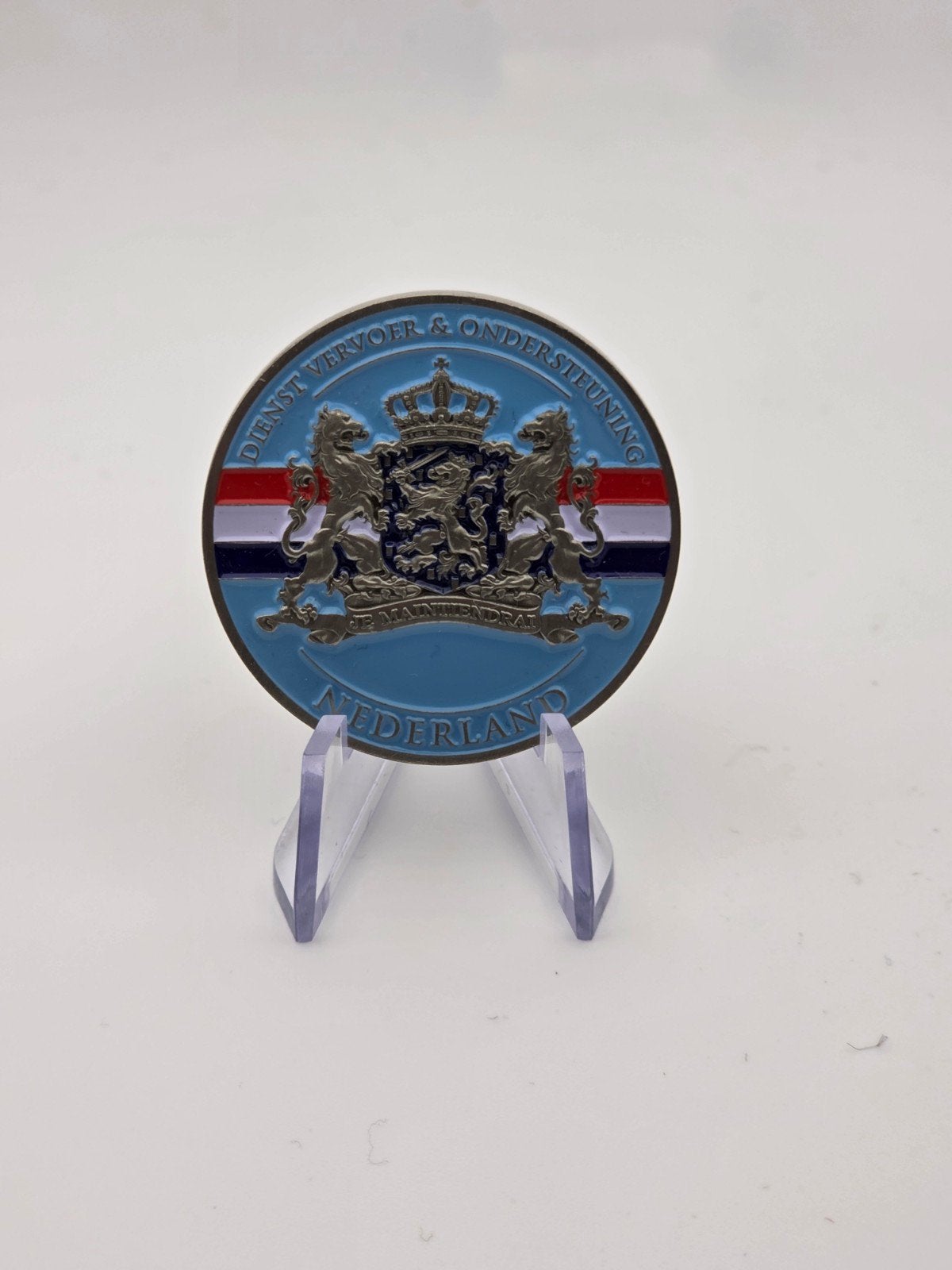 Challenge Coin Dienst Vervoer & Ondersteuning Nederland, Ophalen of Verzenden