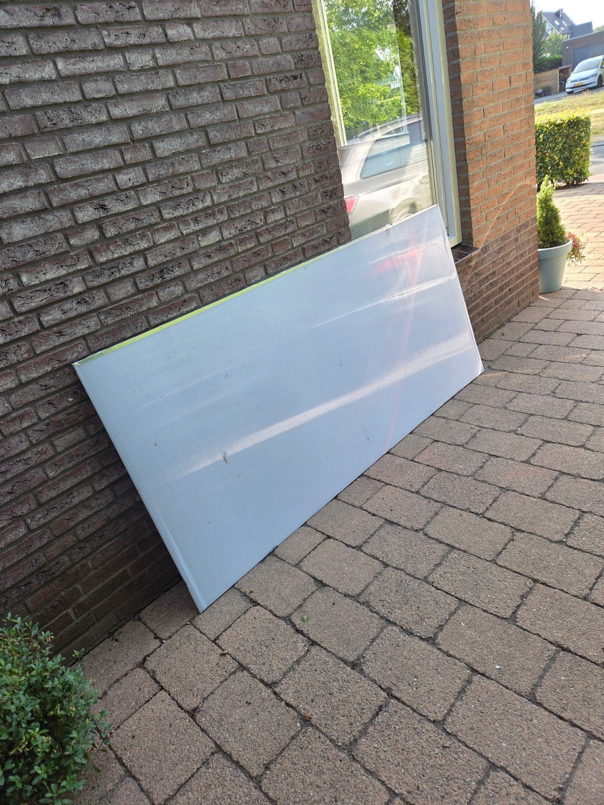 polycarbonaatplaat  210x100, Ophalen, Gebruikt, Minder dan 20 mm