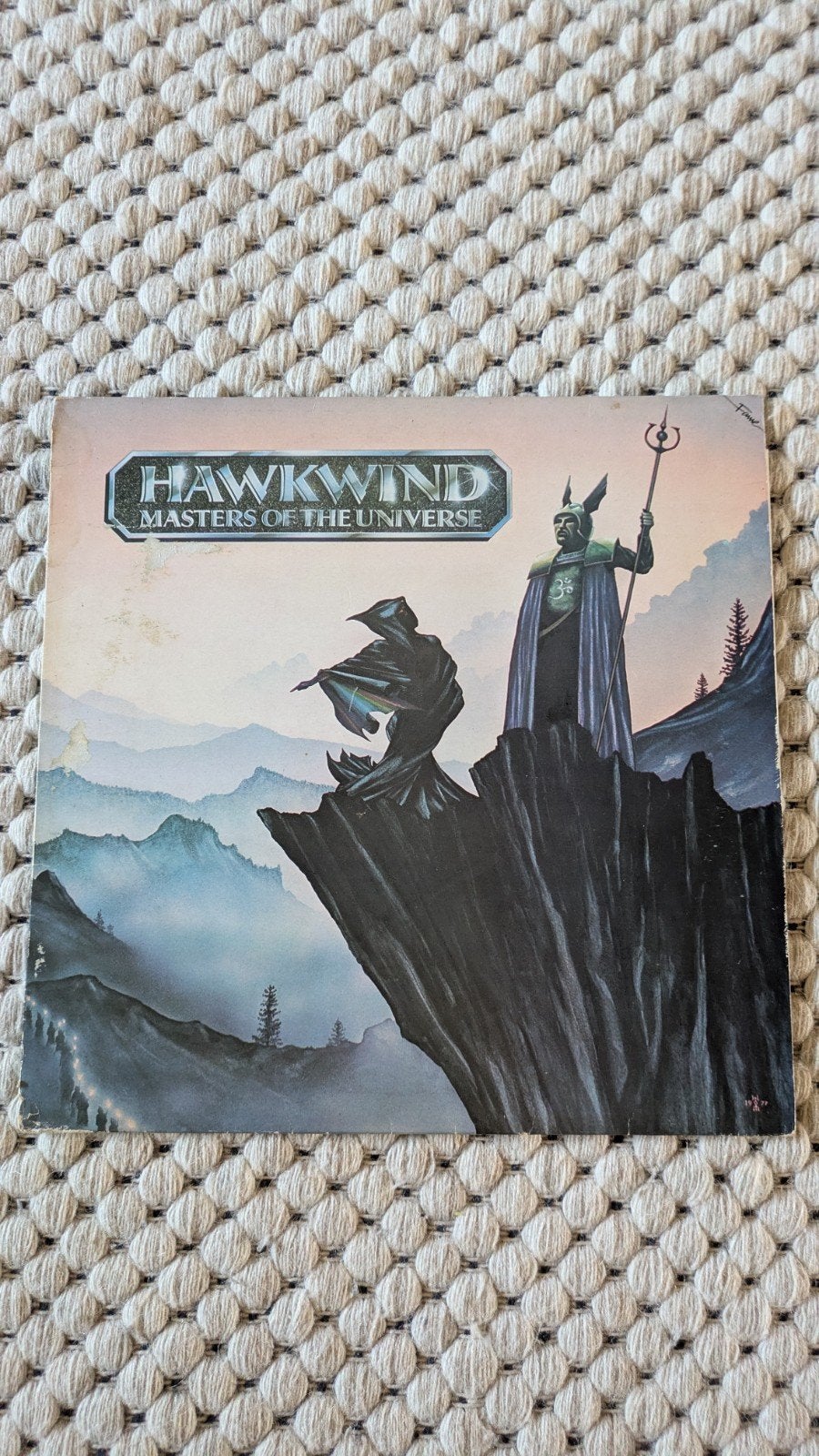 LP hawkwind - masters of the universe (1977), Cd's en Dvd's, Vinyl | Rock, Ophalen of Verzenden, Gebruikt, 12 inch, Poprock