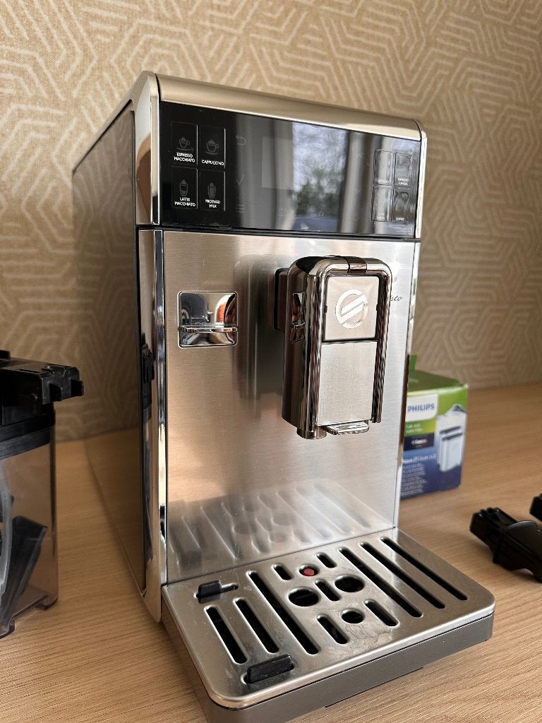 Automatische espressomachine Saeco barista, Ophalen, Gebruikt, Koffiemachine, Koffiebonen