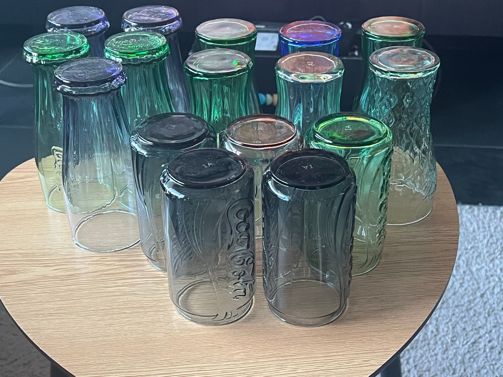Coca Cola glazen McDonald's collectie, Ophalen of Verzenden, Gebruikt, Frisdrankglas