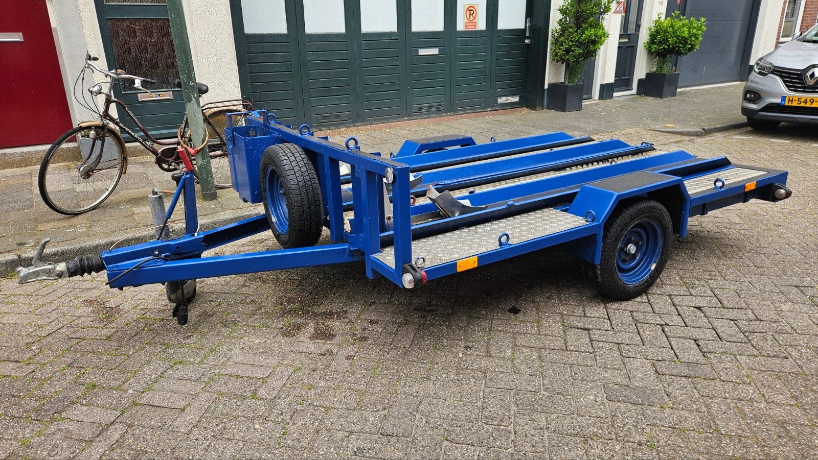 Motortrailer voor 3 motoren, Ophalen, Gebruikt