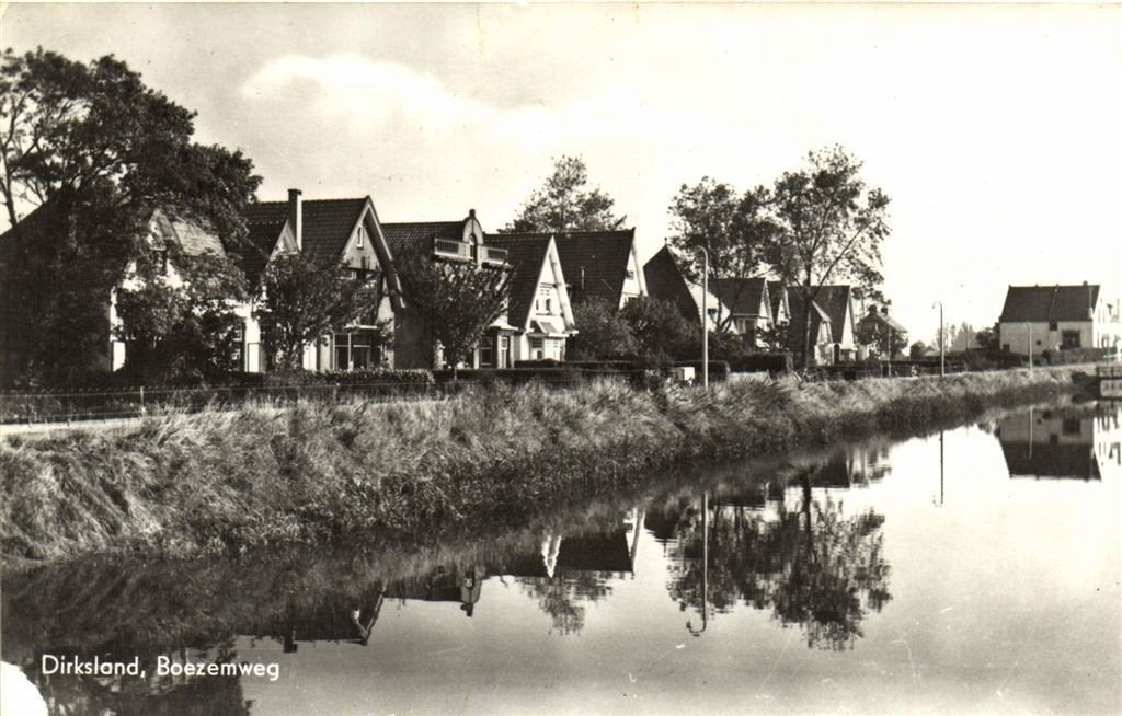 Dirksland, Boezemweg - B-keus - gelopen, Verzamelen, Ophalen of Verzenden, 1960 tot 1980, Gelopen, Friesland