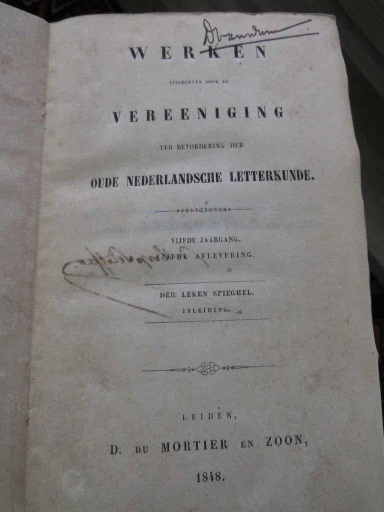 Werken Vereeniging bevord. Oude Nederlandsche Letterkunde, Antiek en Kunst, Antiek | Boeken en Bijbels, Ophalen of Verzenden