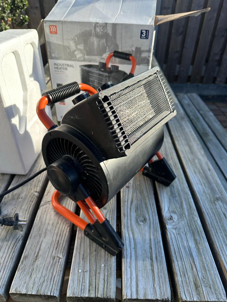 Eurom EK23K Still werkplaaatskachel 3000W, 30 tot 80 cm, Gebruikt, Kachel, Minder dan 60 cm