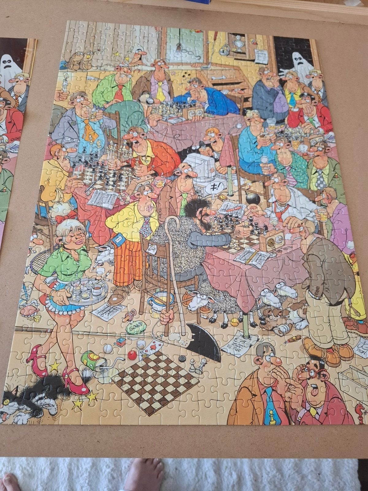 Jan van Haasteren Schaaktoernooi 500 stukjes, Hobby en Vrije tijd, Denksport en Puzzels, Ophalen of Verzenden, 500 t/m 1500 stukjes