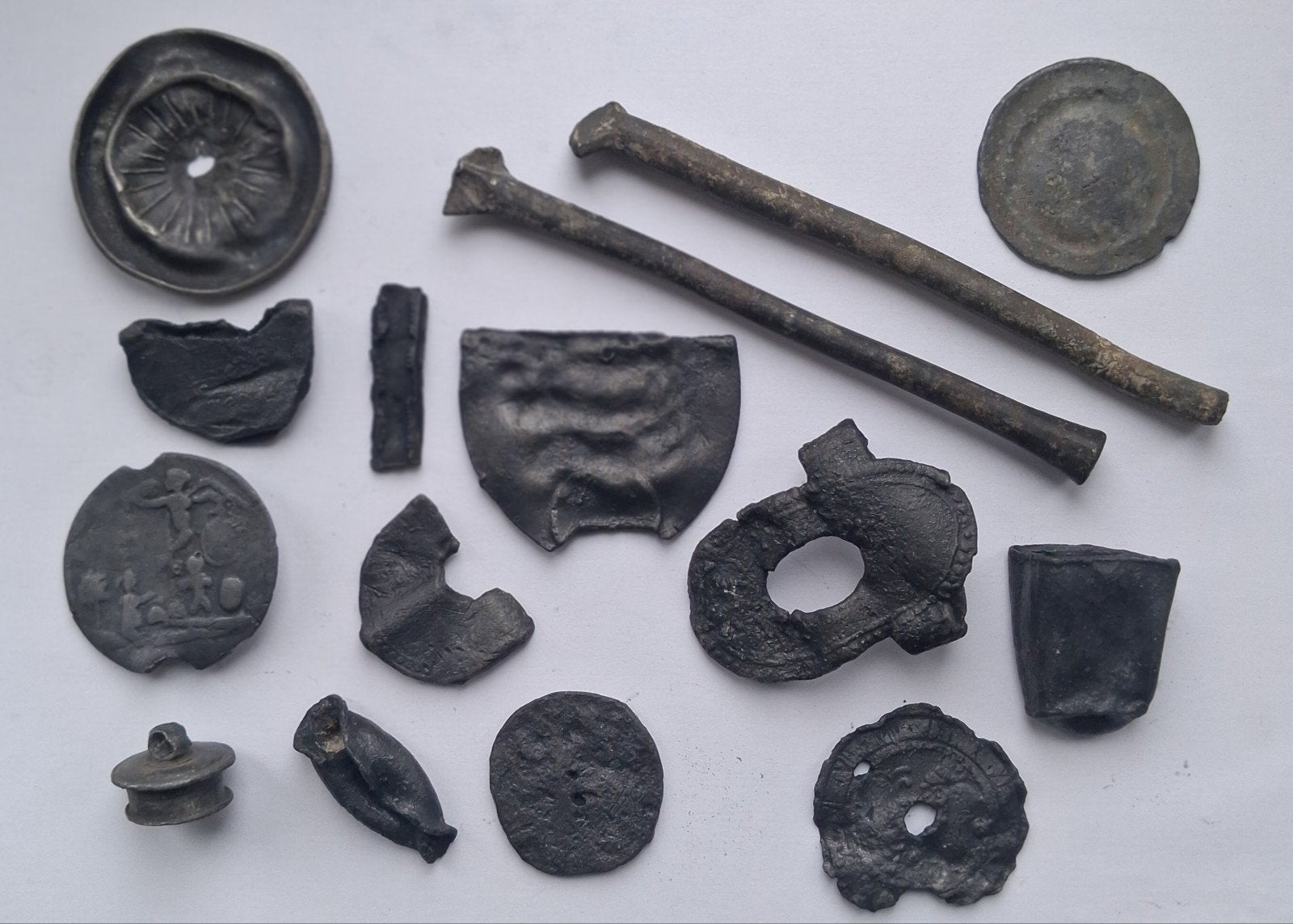 bodemvondst - tin - antiek - speelgoed - gebruiksvoorwerpen, Ophalen of Verzenden