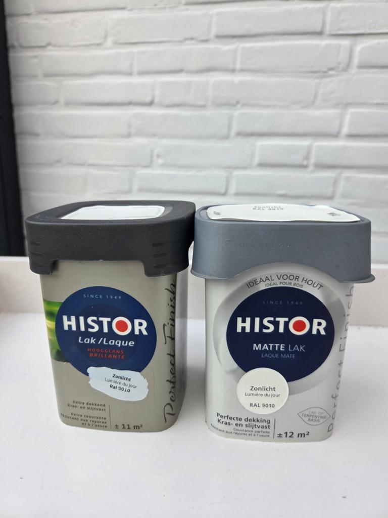 Histor verf, Ophalen, Nieuw, Wit