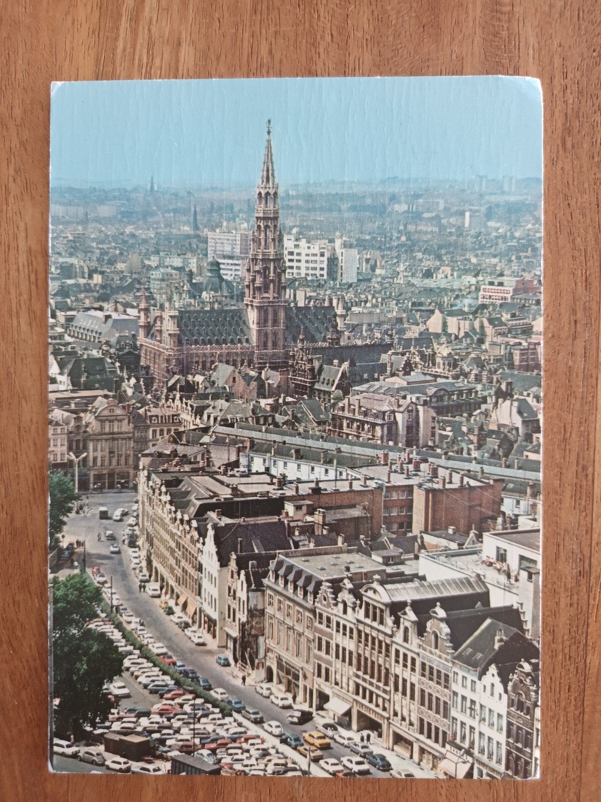 Brussel, Stadhuis en overzichtskaart, Ophalen of Verzenden, 1960 tot 1980, Gelopen, België en Luxemburg