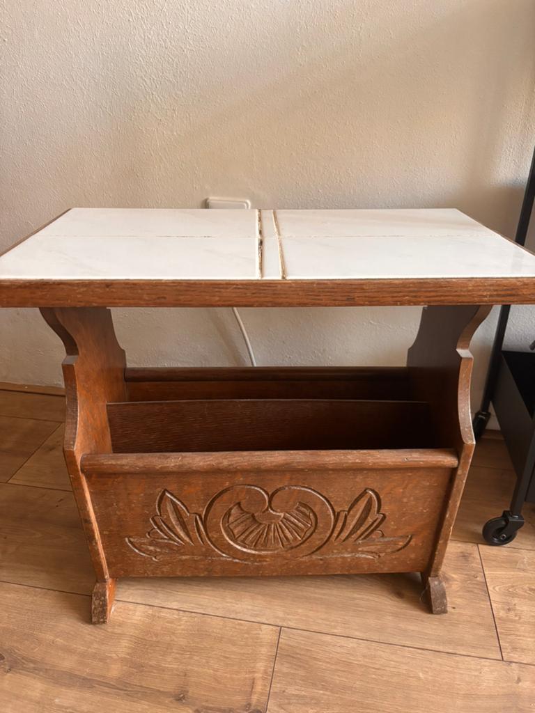 Vintage lectuurbak, Huis en Inrichting, Woonaccessoires | Krantenbakken en Lectuurbakken, Ophalen, Gebruikt