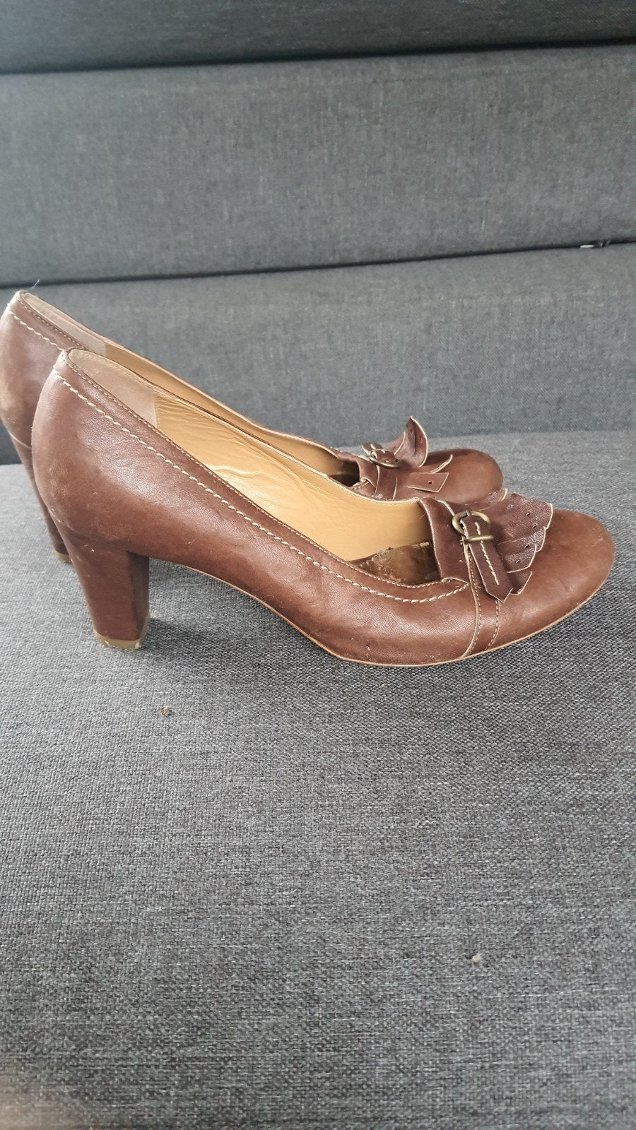 cognac bruine pumps Roberto d'Angelo maat 38, Kleding | Dames, Pumps, Bruin, Ophalen of Verzenden, Roberto d'Angelo