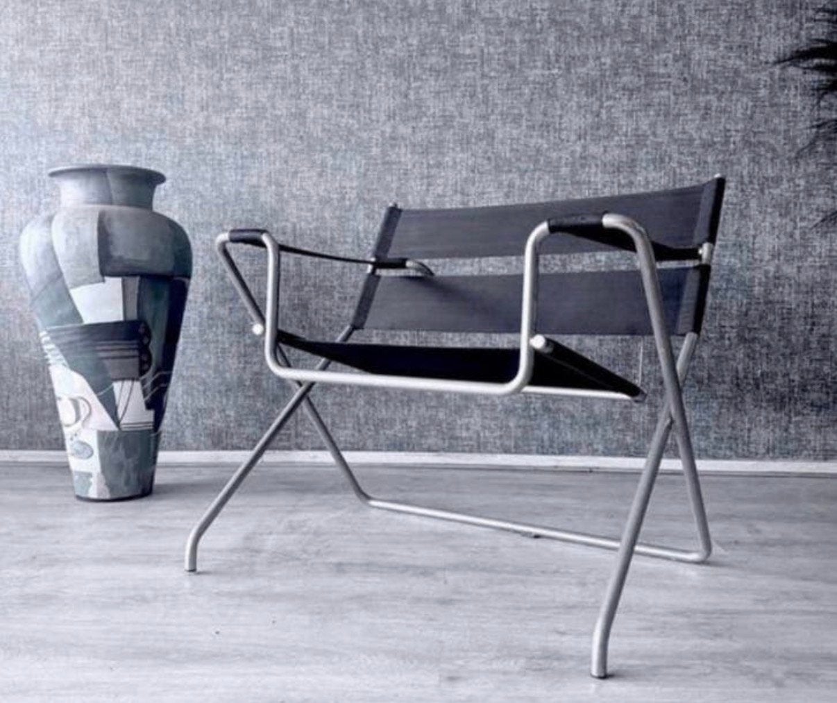 Vintage Tecta D4 Chair by Marcel Breuer, Original Eisengarn, Ophalen, Minder dan 50 cm, Gebruikt, -