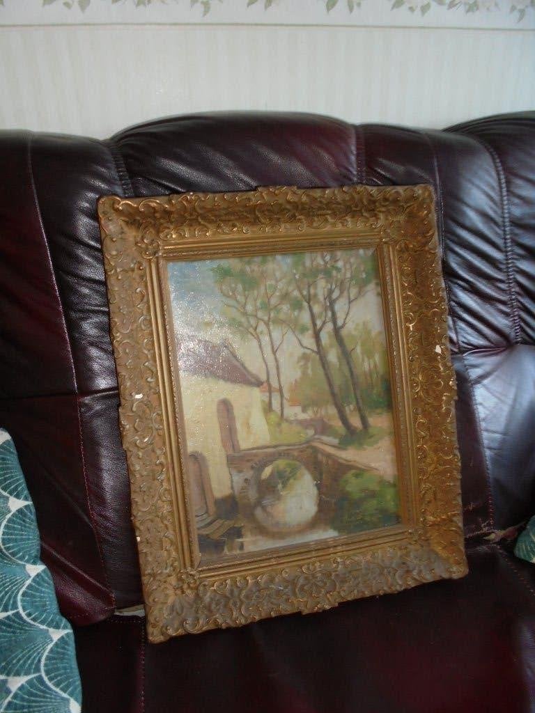 schilderij, Ophalen of Verzenden, Gesigneerd, Landschap