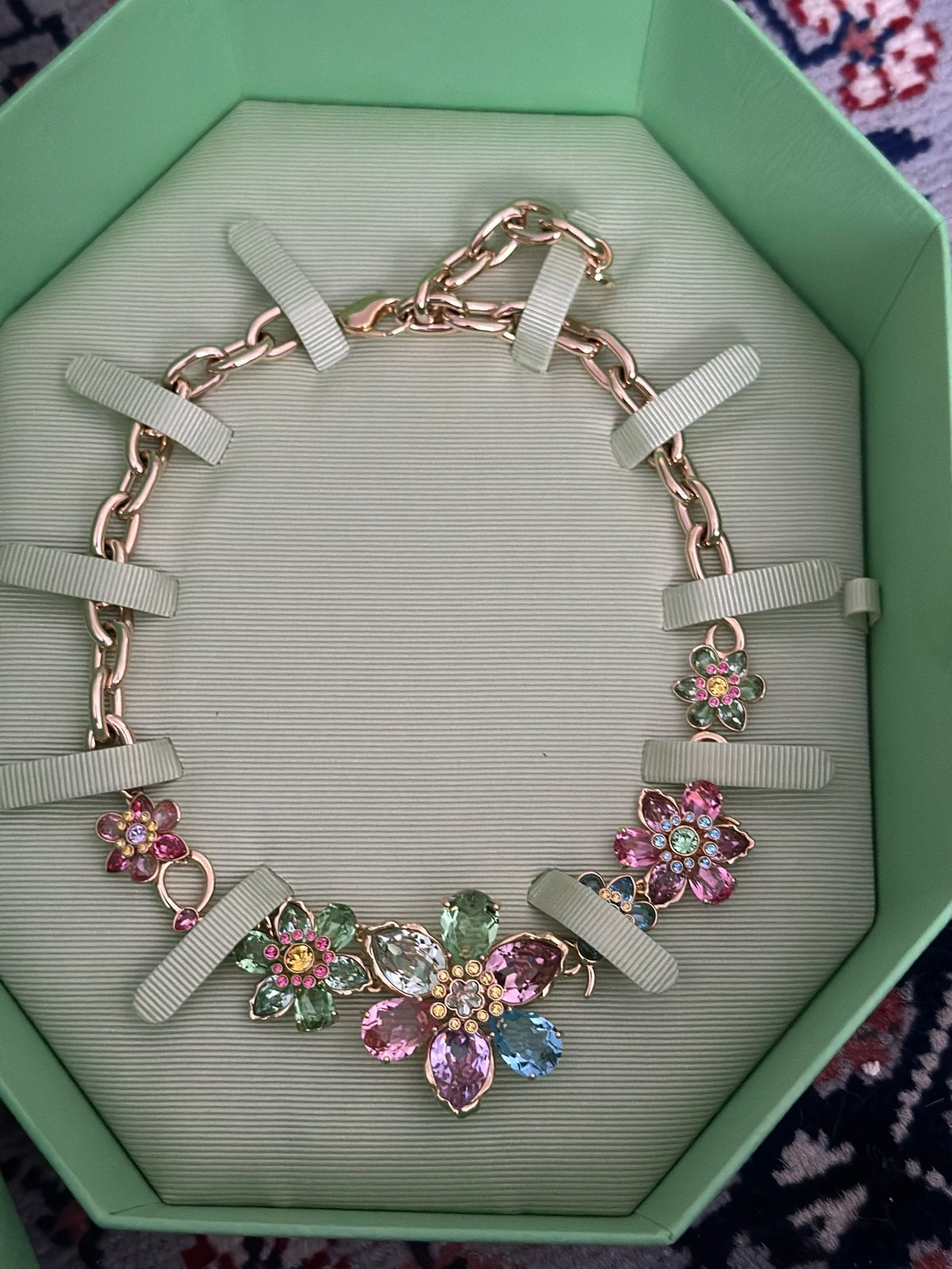 Swarovski Idyllia Ketting Nieuw met Doos, Met kristal, Overige materialen, Overige kleuren, Nieuw