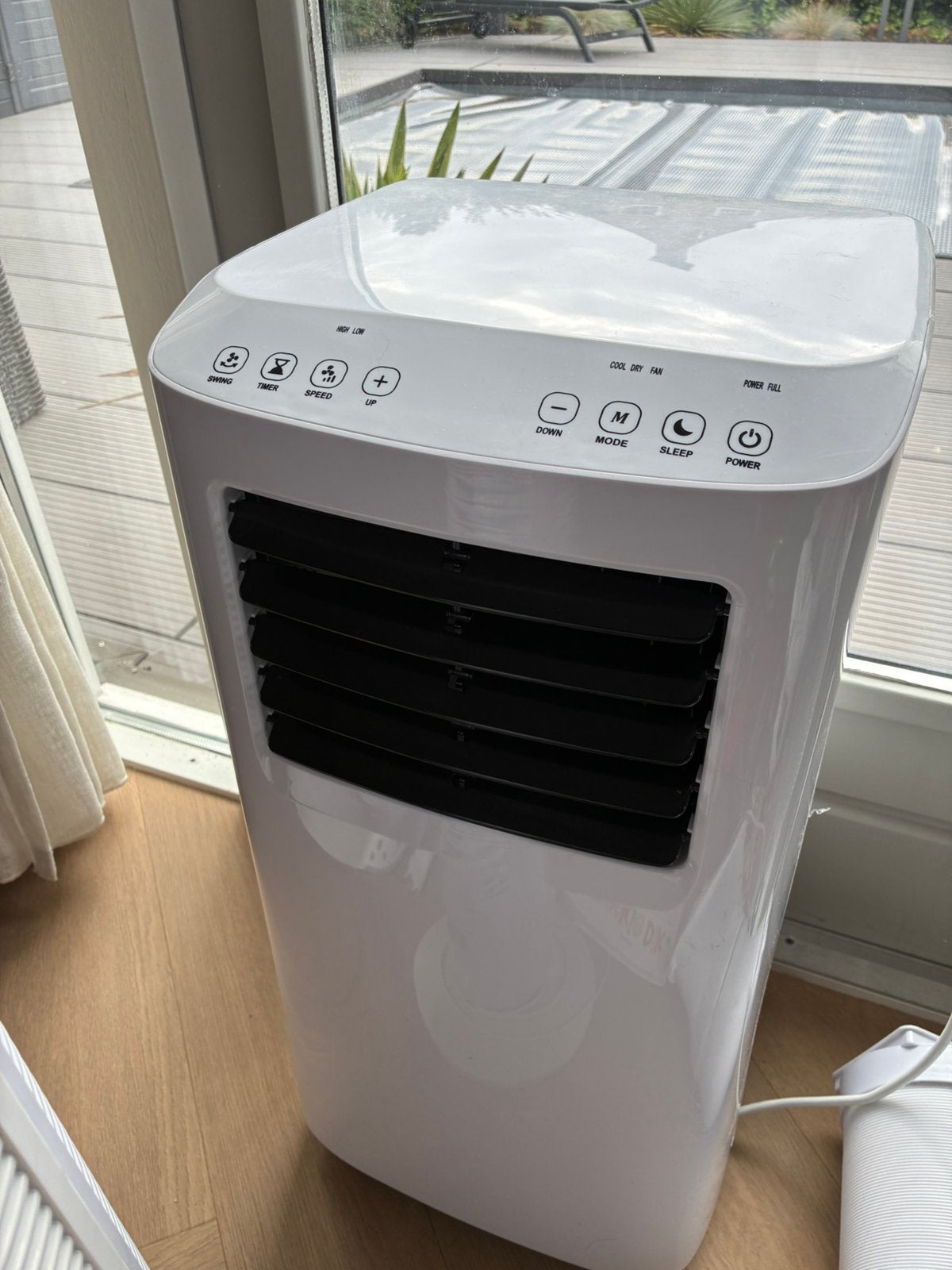 Mobiele airco Lidl - 7.000 BTU.  (Energiezuinige klasse A), 2 snelheden, Ophalen of Verzenden, Zo goed als nieuw, Energieklasse A of zuiniger