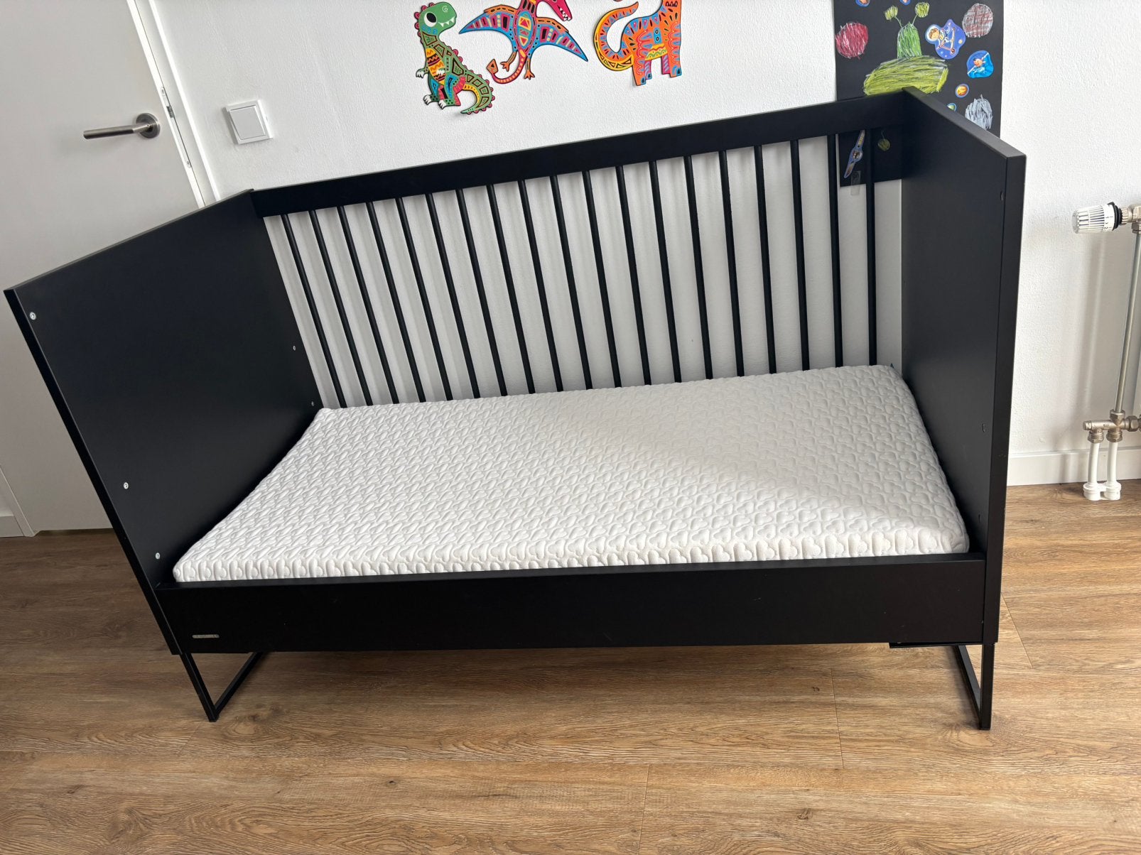 Kidsmill Modular ledikant 140x70 cm incl. aerosleep matras, Ophalen, Zo goed als nieuw, Minder dan 140 cm, Matras