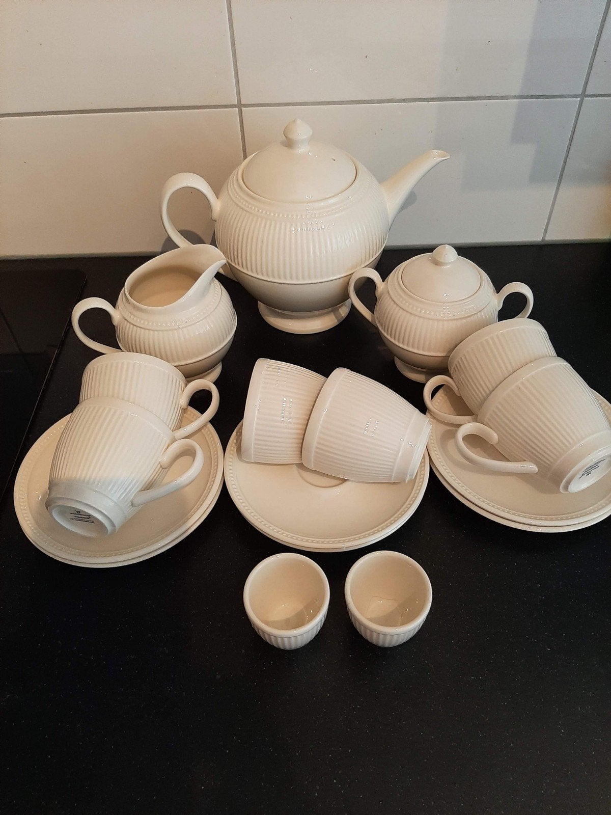 Nieuw koffie/thee servies Wedgewood Windsor, Huis en Inrichting, Keuken | Servies, Klassiek, Nieuw, Ophalen of Verzenden, Compleet servies