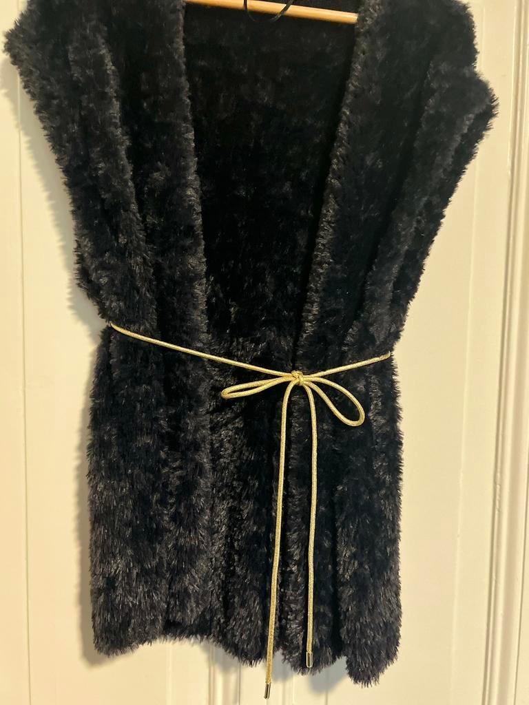 Studio Anneloes fluffy vestje, Kleding | Dames, Bodywarmers, Ophalen of Verzenden, Zo goed als nieuw, Maat 42/44 (L), Blauw