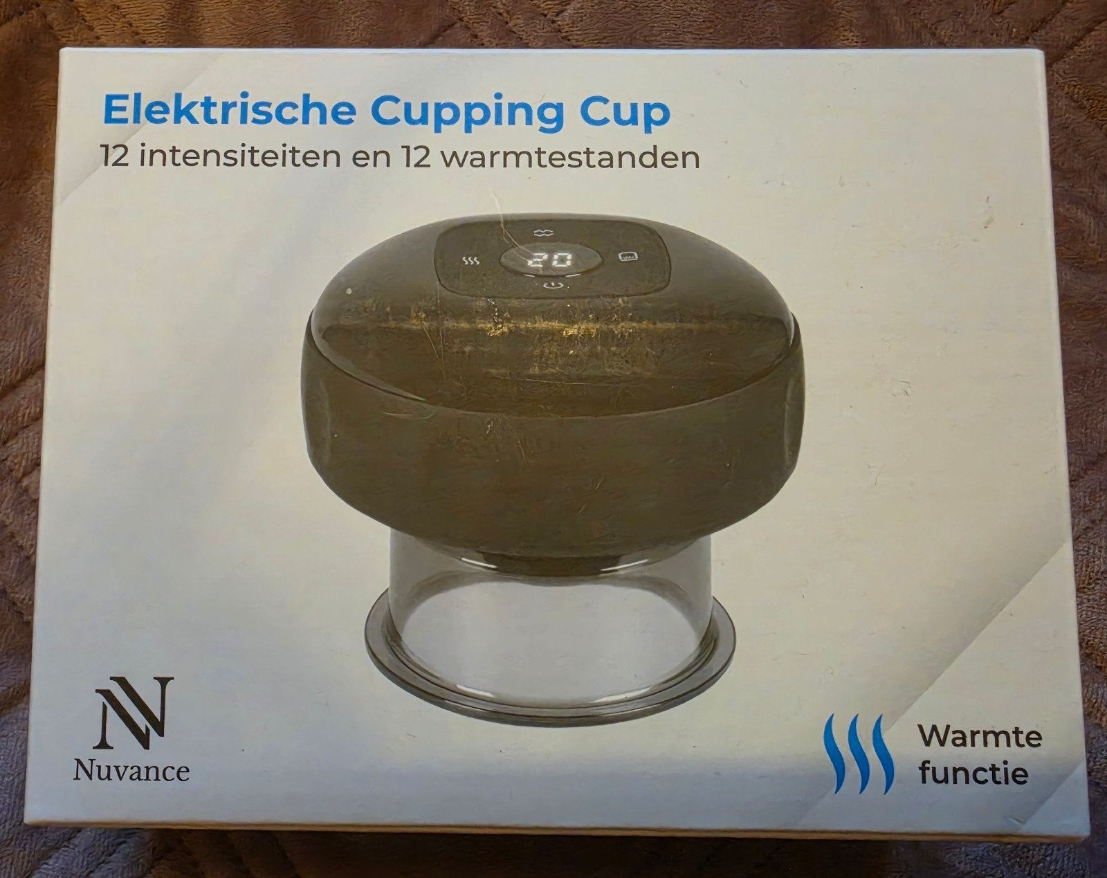 Nieuwe Nuvance Cupping Cup; Elektrisch met 12 standen + temp, Ophalen of Verzenden, Nieuw, Apparaat