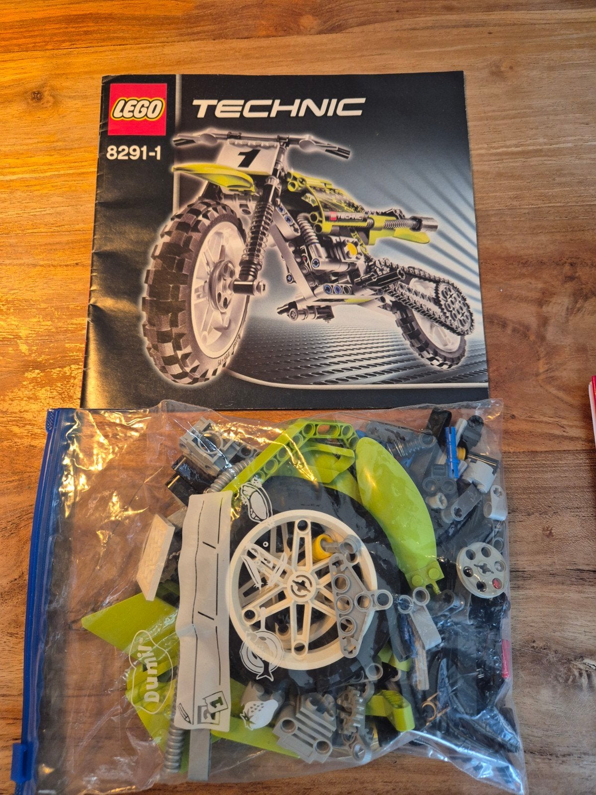 LEGO Technic Motorfiets 8291-1 met handleiding, Ophalen of Verzenden, Gebruikt