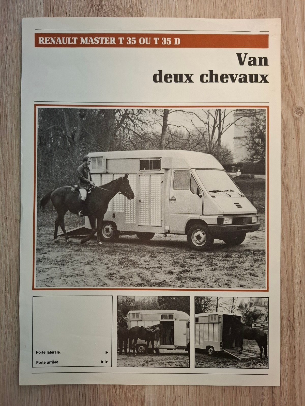 Renault Master Van 'deux chevaux' Heuliez sheet, Ophalen of Verzenden, Gelezen, Renault