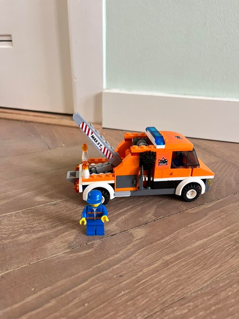 Lego city 7638 oranje sleepwagen tow truck, City, Lego, Ophalen of Verzenden, Zo goed als nieuw