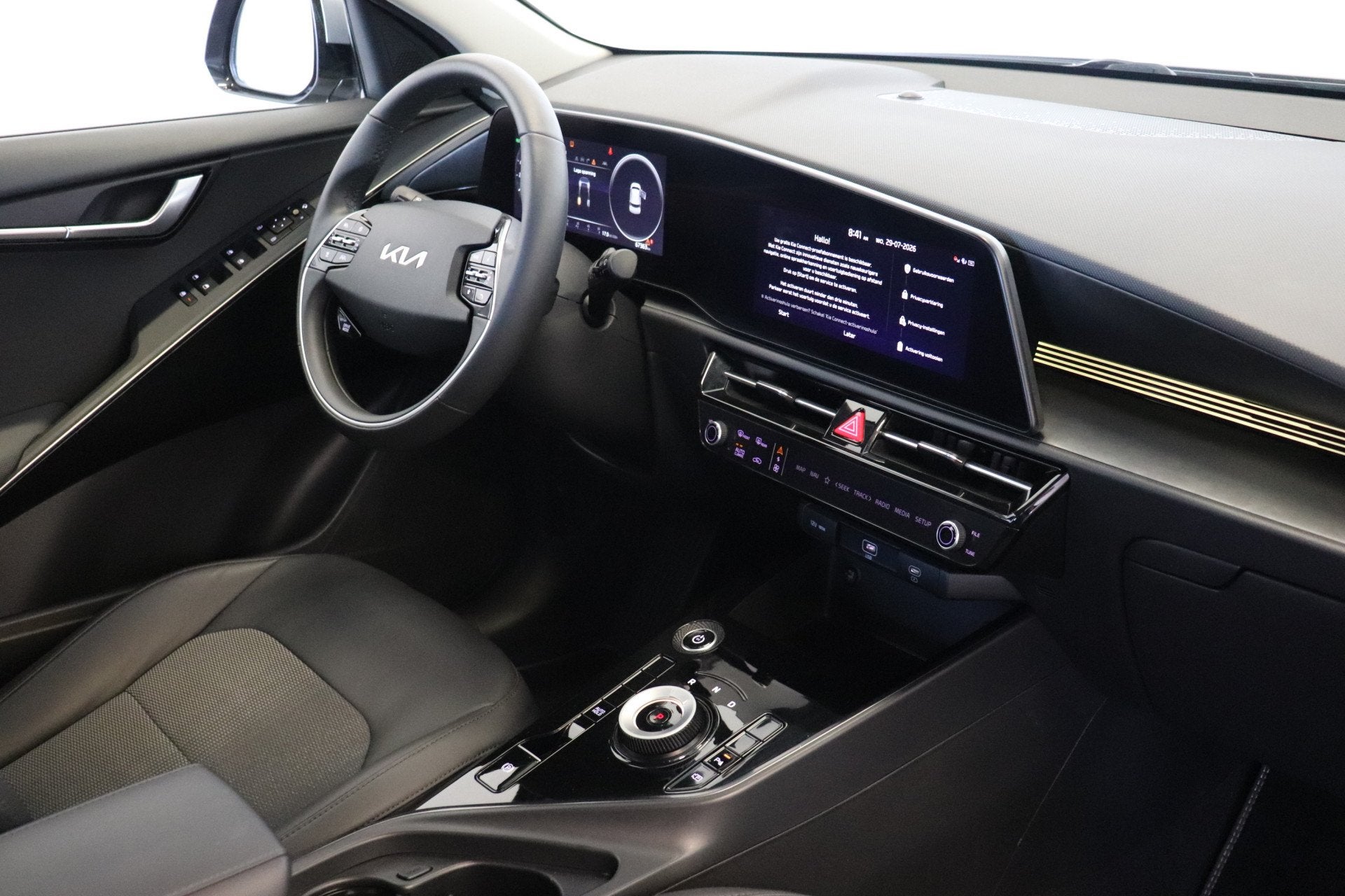 Kia Niro EV DynamicLine 64.8 kWh | ACC | Camera | Stoelverw., Auto's, 1657 kg, Leder en Stof, Origineel Nederlands, 370 min