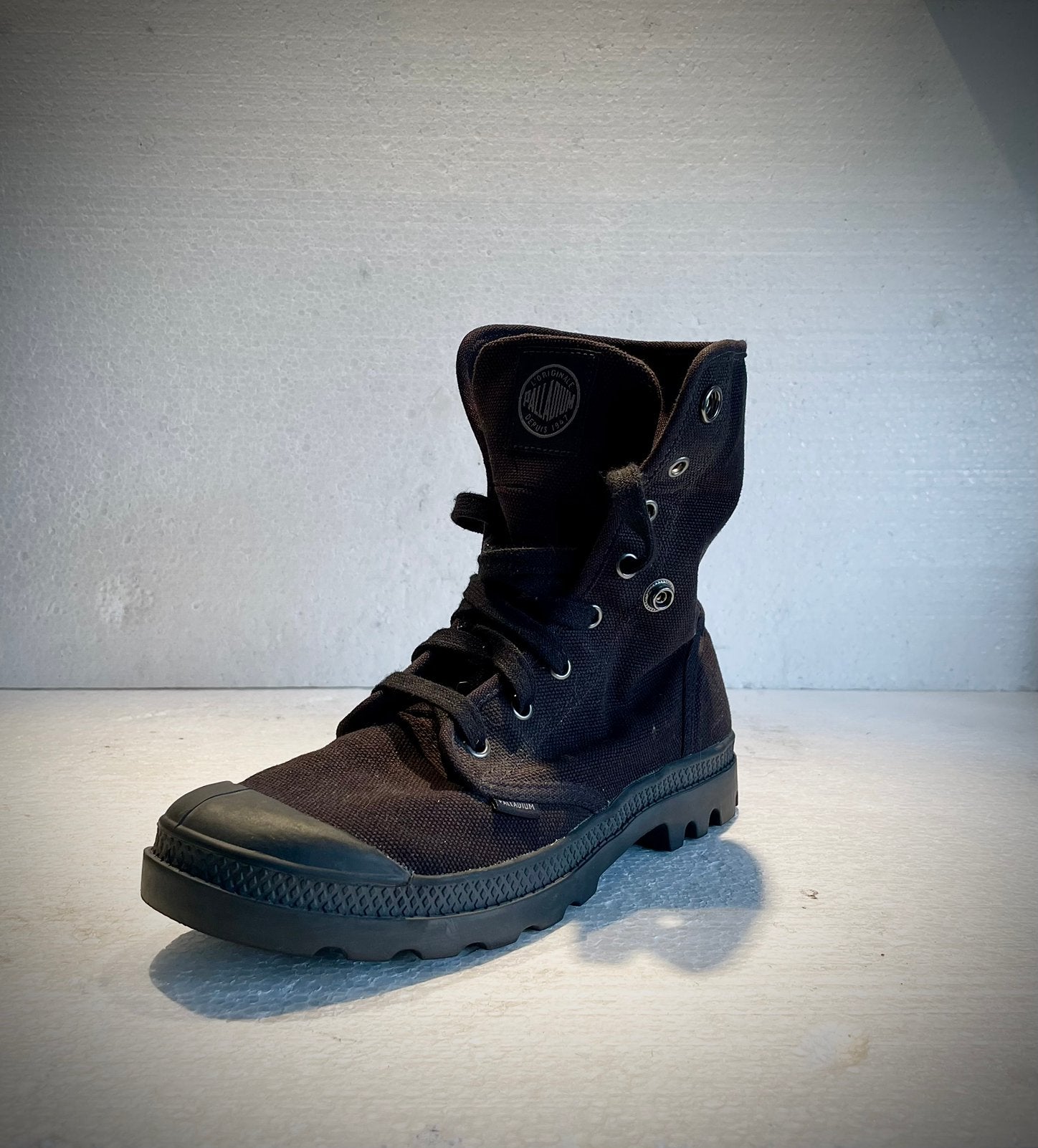 Palladium Pallabrouse Baggy schoenen zwart 39 (UK 5,5), Zwart, Lage of Enkellaarzen, Ophalen of Verzenden, Zo goed als nieuw