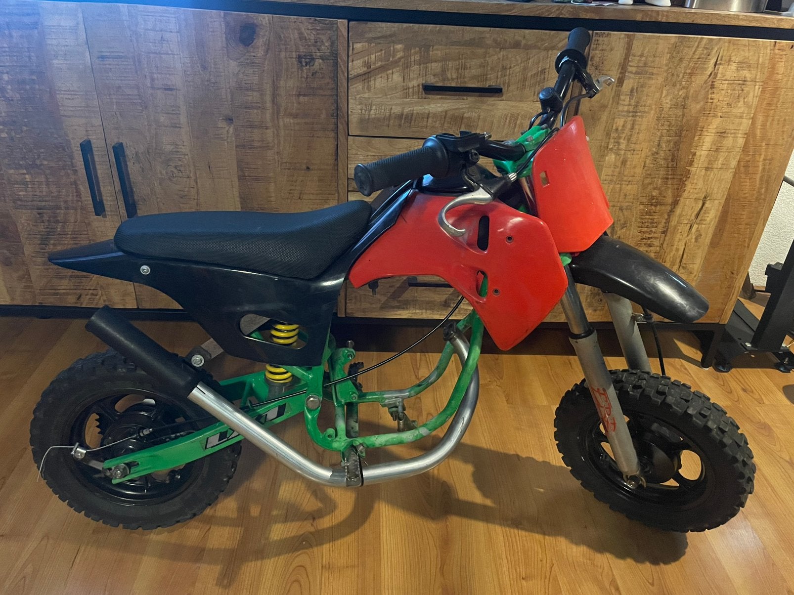 LEM LX1 rollend frame met 8 inch wielen project zonder blok, Ophalen, Gebruikt, Trommelrem, Dirtbike
