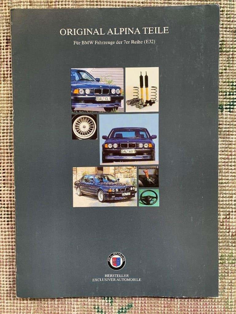 Accessoires folder van Alpina voor de BMW 7-serie E32 1996, Gelezen, Ophalen of Verzenden, BMW, BMW