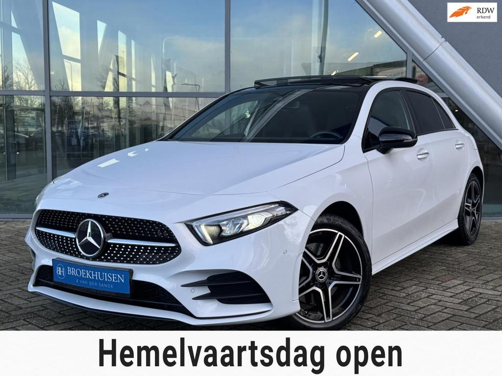 Mercedes-Benz A-klasse 250 e AMG Line Plug in Hybride 218pk, Gebruikt, 4 cilinders, 15 kWh, Wit
