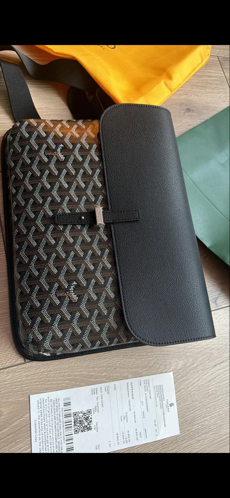 Goyard Messenger Bag, Ophalen of Verzenden, Zo goed als nieuw, Zwart, Overige merken