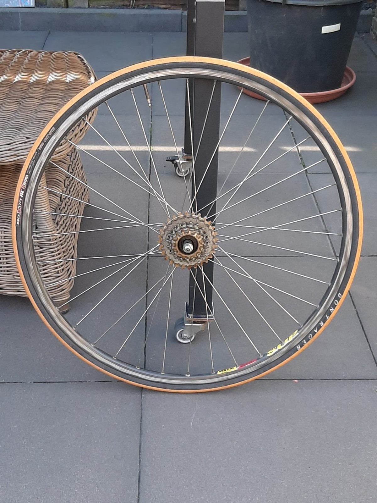 Wolter velgen met Campagnolo naven voorwiel en achterwiel, Gebruikt, Aluminium, Racefiets, Ophalen