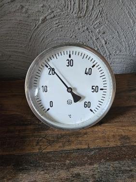 Vintage Buitenthermometer - Industrieel Design, Ophalen of Verzenden, Gebruikt, Temperatuur