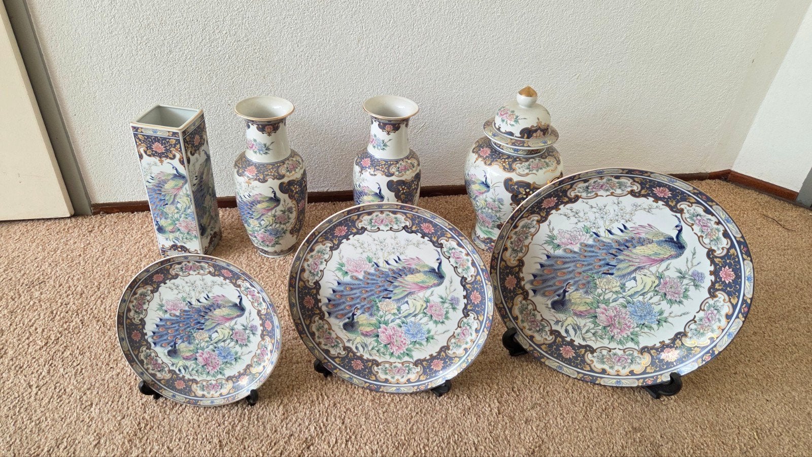 Antiek Servies/Vazen Pauwen, Antiek en Kunst, Ophalen