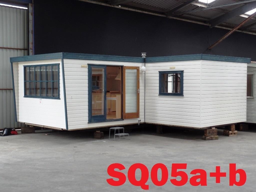 Compact Vroegop L-chalet met 1 slaapkamer te koop, Caravans en Kamperen, Stacaravans, Tot en met 2