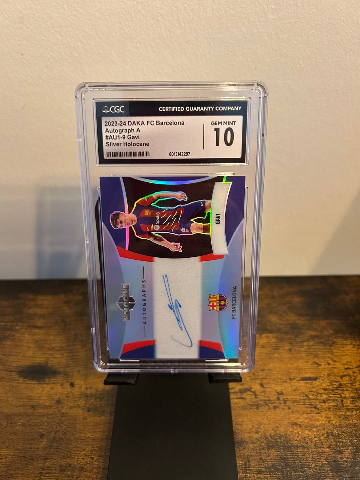 Gavi DAKA Barcelona Silver Holocene Auto CGC 10 16/19, Verzenden, Zo goed als nieuw