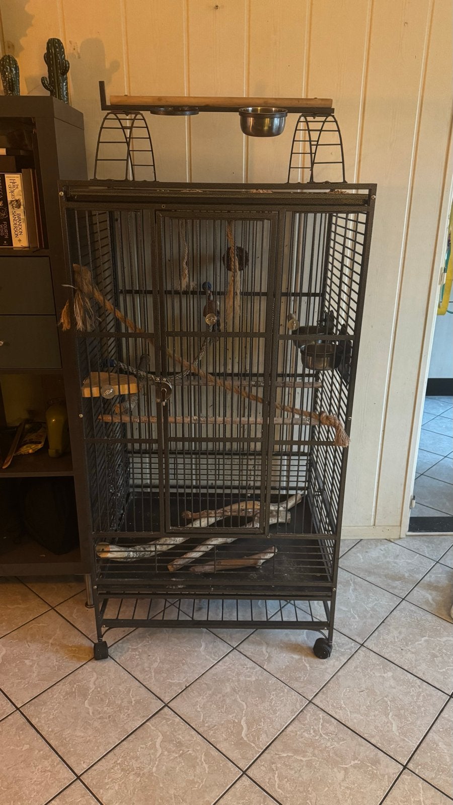strong vogelkooi, Dieren en Toebehoren, Ophalen of Verzenden, Gebruikt, Metaal, Vogelkooi