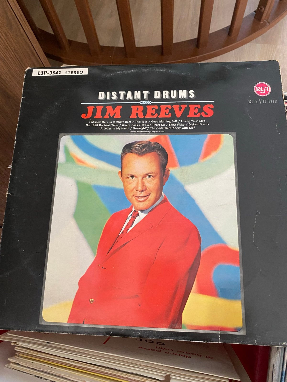 Jim Reeves - Distant Drums LP (Pop, Country), LP, Gebruikt, Pop, Ophalen of Verzenden