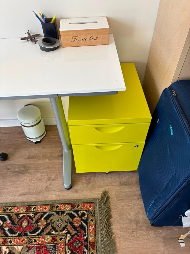 Metalen Ladeblok Studiekamer Bureaukast verhuizing inboedel, Ophalen, Gebruikt, 50 tot 100 cm, Minder dan 100 cm