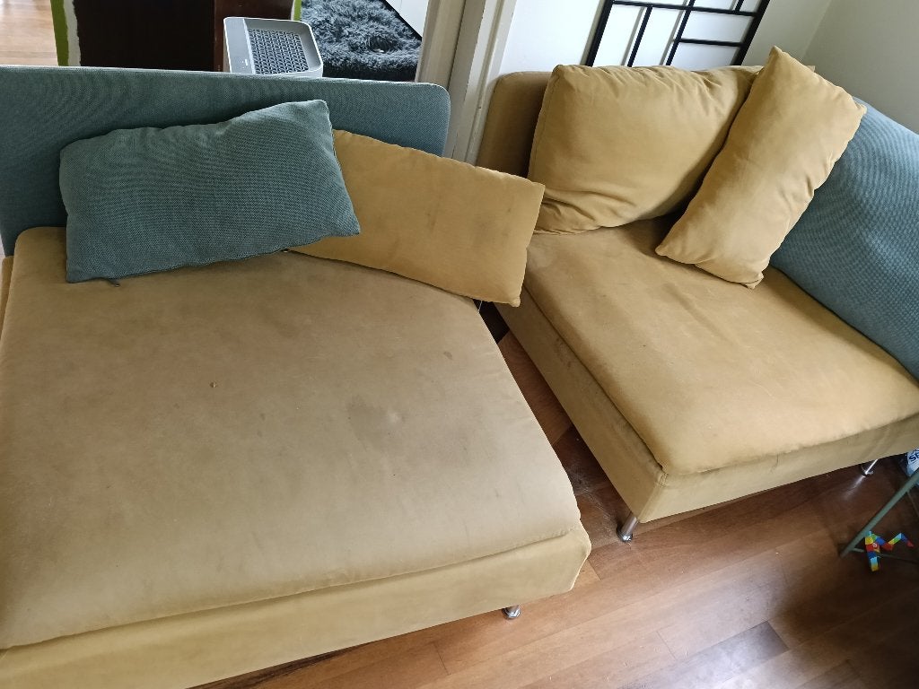 Bank ikea soderhamn, Huis en Inrichting, Ophalen, 250 tot 300 cm, Gebruikt, Hoekbank
