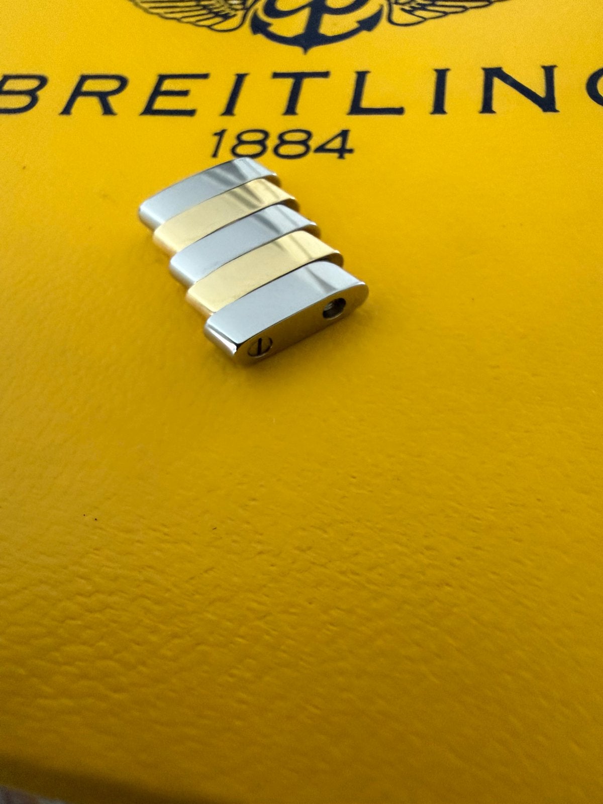 18 karaat goud / staal breitling chronomat crosswind schakel, Ophalen, Staal, Breitling, Polshorloge