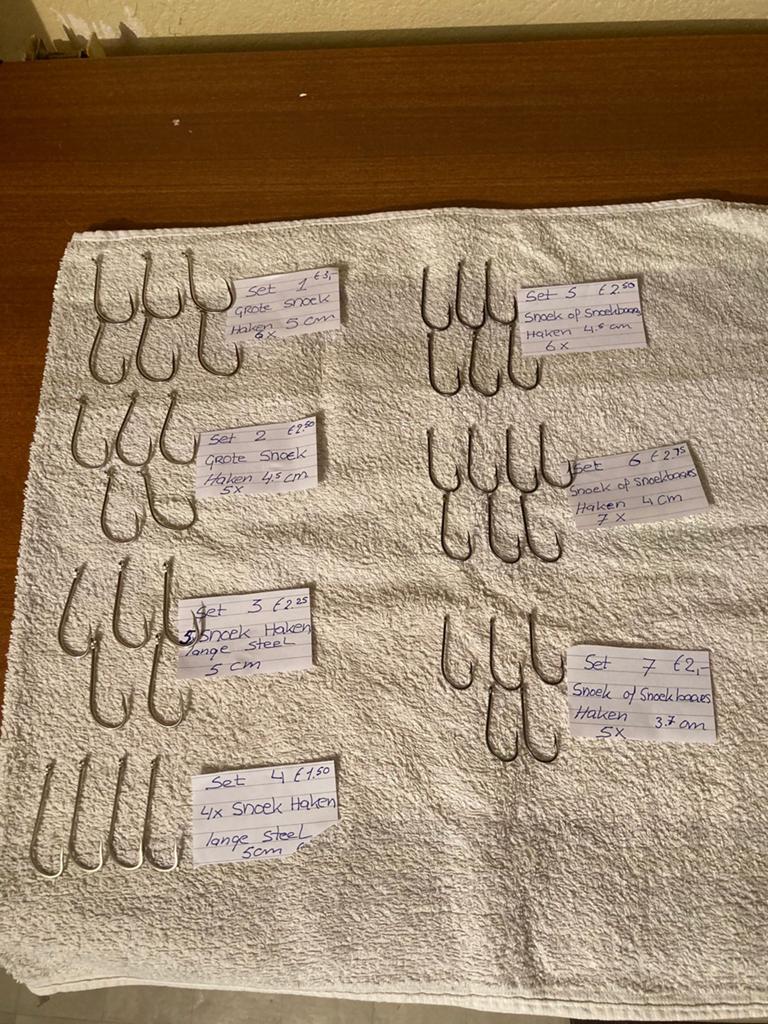 Nieuw Snoekbaars vishaken diverse maten, Ophalen of Verzenden, Nieuw, Haak
