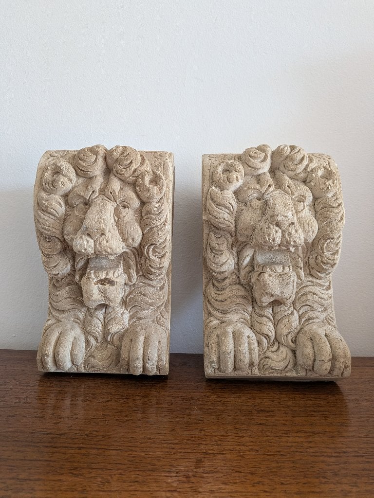 Vintage pair of Italian neoclassical corbels, 60s, Ophalen of Verzenden, Huis en Inrichting