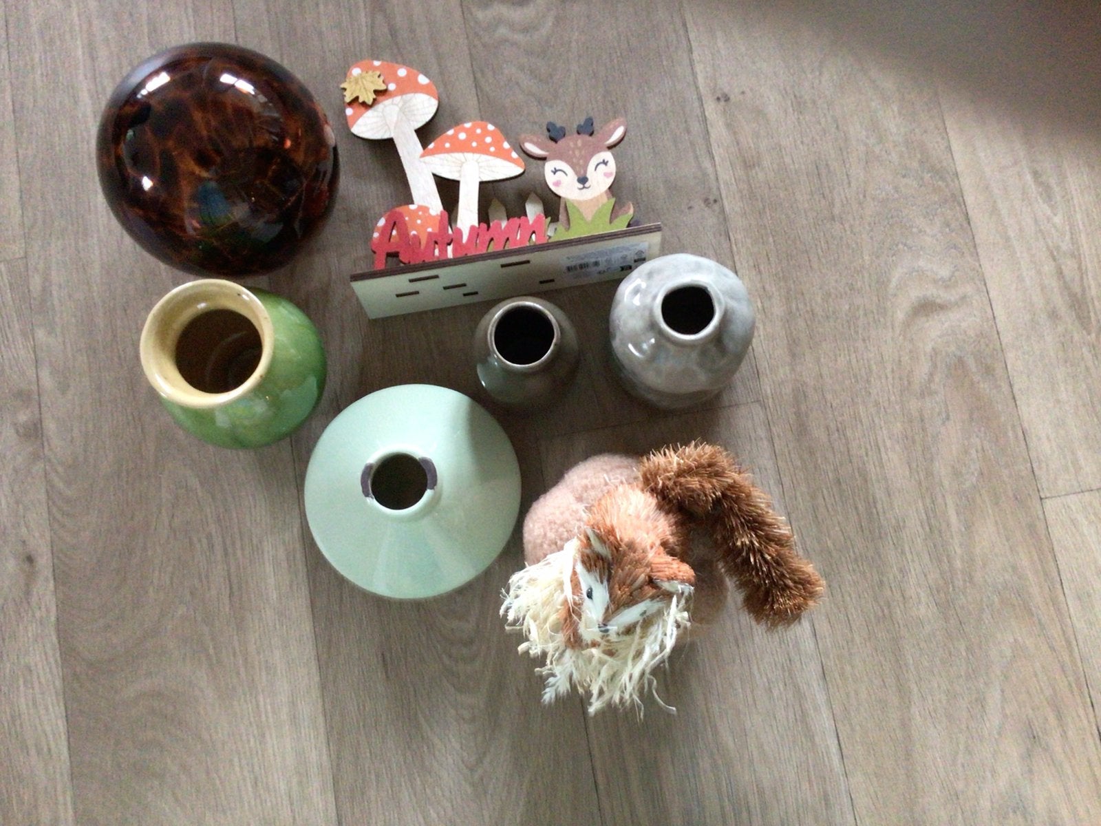 Vaasjes, Overige kleuren, Ophalen of Verzenden, Minder dan 50 cm, Glas